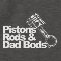 Pistons Rods And Dad Bods Engineer Classic Car Vector Backpack