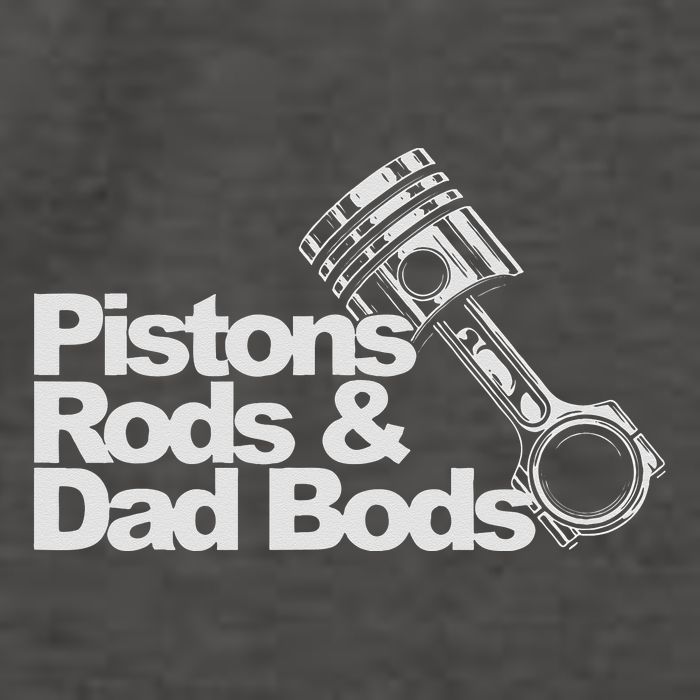 Pistons Rods And Dad Bods Engineer Classic Car Vector Backpack