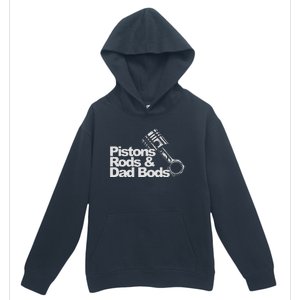 Pistons Rods And Dad Bods Engineer Classic Car Urban Pullover Hoodie