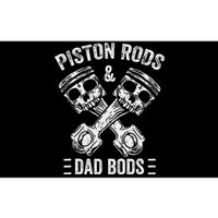 Piston Rods And Dad Bods Diesel Car Mechanic Garage Auto Bumper Sticker