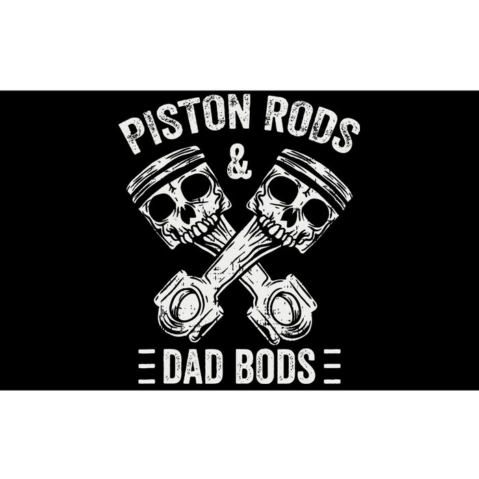 Piston Rods And Dad Bods Diesel Car Mechanic Garage Auto Bumper Sticker