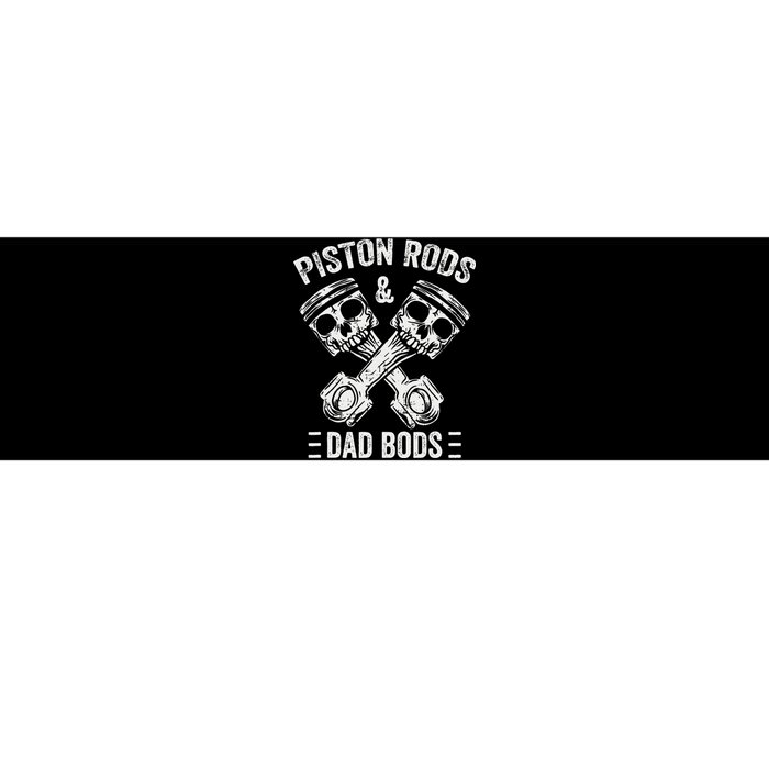 Piston Rods And Dad Bods Diesel Car Mechanic Garage Auto Bumper Sticker