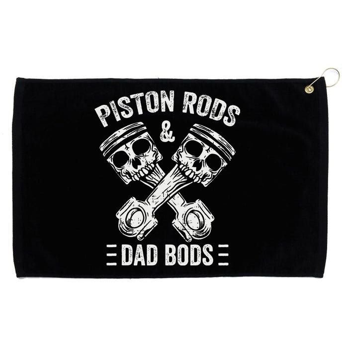 Piston Rods And Dad Bods Diesel Car Mechanic Garage Auto Grommeted Golf Towel