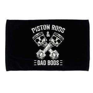 Piston Rods And Dad Bods Diesel Car Mechanic Garage Auto Microfiber Hand Towel