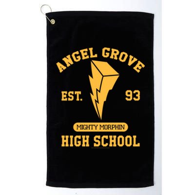 Power Rangers Angel Grove High School Gold Collegiate Great Gift Platinum Collection Golf Towel