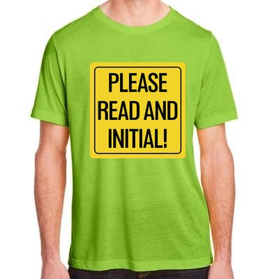 Please Read And Initial Document Indicates Agree Its Terms Adult ChromaSoft Performance T-Shirt