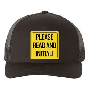 Please Read And Initial Document Indicates Agree Its Terms Yupoong Adult 5-Panel Trucker Hat