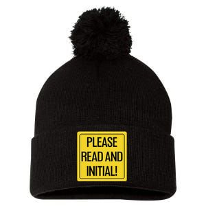 Please Read And Initial Document Indicates Agree Its Terms Pom Pom 12in Knit Beanie