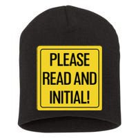 Please Read And Initial Document Indicates Agree Its Terms Short Acrylic Beanie