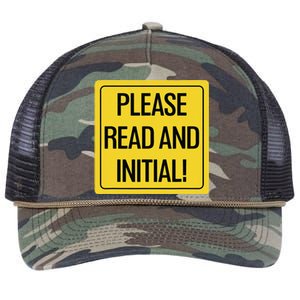 Please Read And Initial Document Indicates Agree Its Terms Retro Rope Trucker Hat Cap