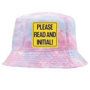 Please Read And Initial Document Indicates Agree Its Terms Tie-Dyed Bucket Hat