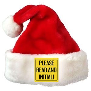 Please Read And Initial Document Indicates Agree Its Terms Premium Christmas Santa Hat