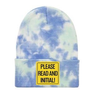 Please Read And Initial Document Indicates Agree Its Terms Tie Dye 12in Knit Beanie