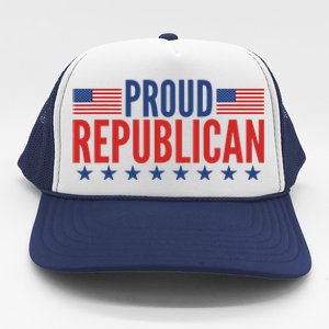 Proud Republican American Trucker Hat