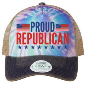 Proud Republican American Legacy Tie Dye Trucker Hat