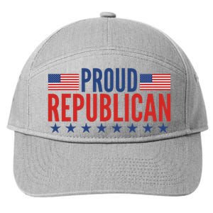 Proud Republican American 7-Panel Snapback Hat