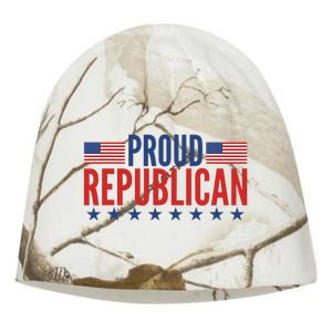 Proud Republican American Kati - Camo Knit Beanie