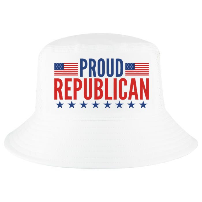 Proud Republican American Cool Comfort Performance Bucket Hat