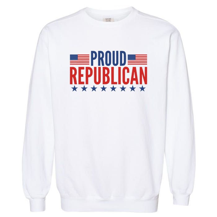 Proud Republican American Garment-Dyed Sweatshirt