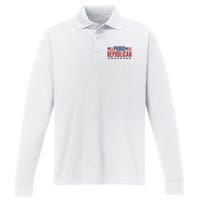 Proud Republican American Performance Long Sleeve Polo