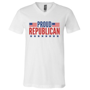 Proud Republican American V-Neck T-Shirt