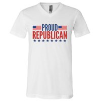 Proud Republican American V-Neck T-Shirt