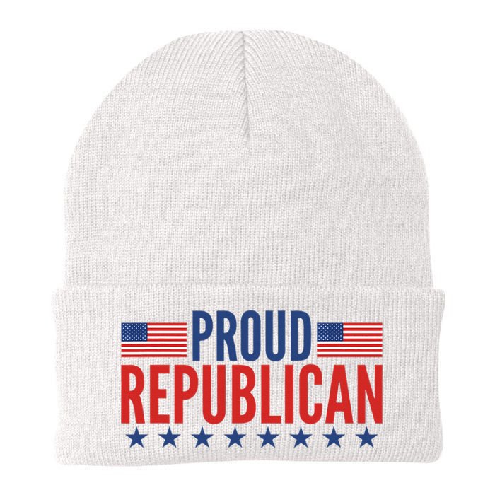 Proud Republican American Knit Cap Winter Beanie