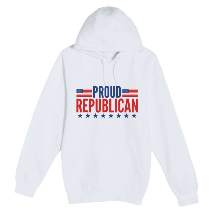 Proud Republican American Premium Pullover Hoodie