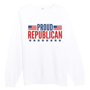 Proud Republican American Premium Crewneck Sweatshirt