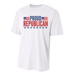 Proud Republican American Performance Sprint T-Shirt