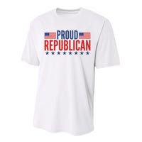 Proud Republican American Performance Sprint T-Shirt