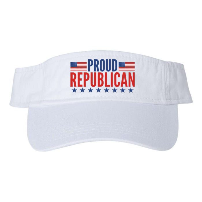 Proud Republican American Valucap Bio-Washed Visor