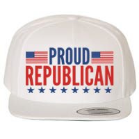 Proud Republican American Wool Snapback Cap