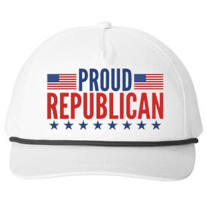 Proud Republican American Snapback Five-Panel Rope Hat