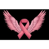 Pink Ribbon Angel Wings Breast Cancer Awareness Month Women Health Care Support Bumper Sticker