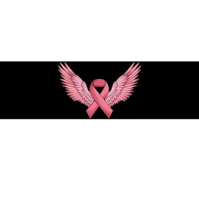 Pink Ribbon Angel Wings Breast Cancer Awareness Month Women Health Care Support Bumper Sticker