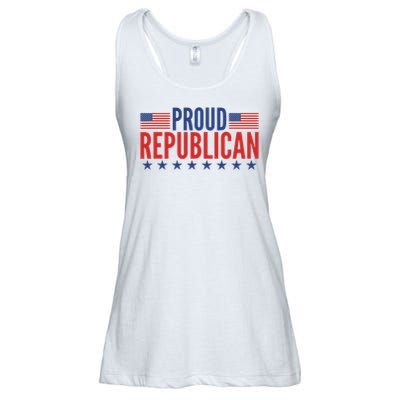 Proud Republican American Ladies Essential Flowy Tank