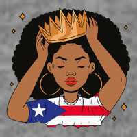 Puerto Rican Afro Hair Latina Melanin Pride Crown Toddler Sweatshirt