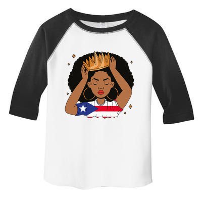 Puerto Rican Afro Hair Latina Melanin Pride Crown Toddler Fine Jersey T-Shirt