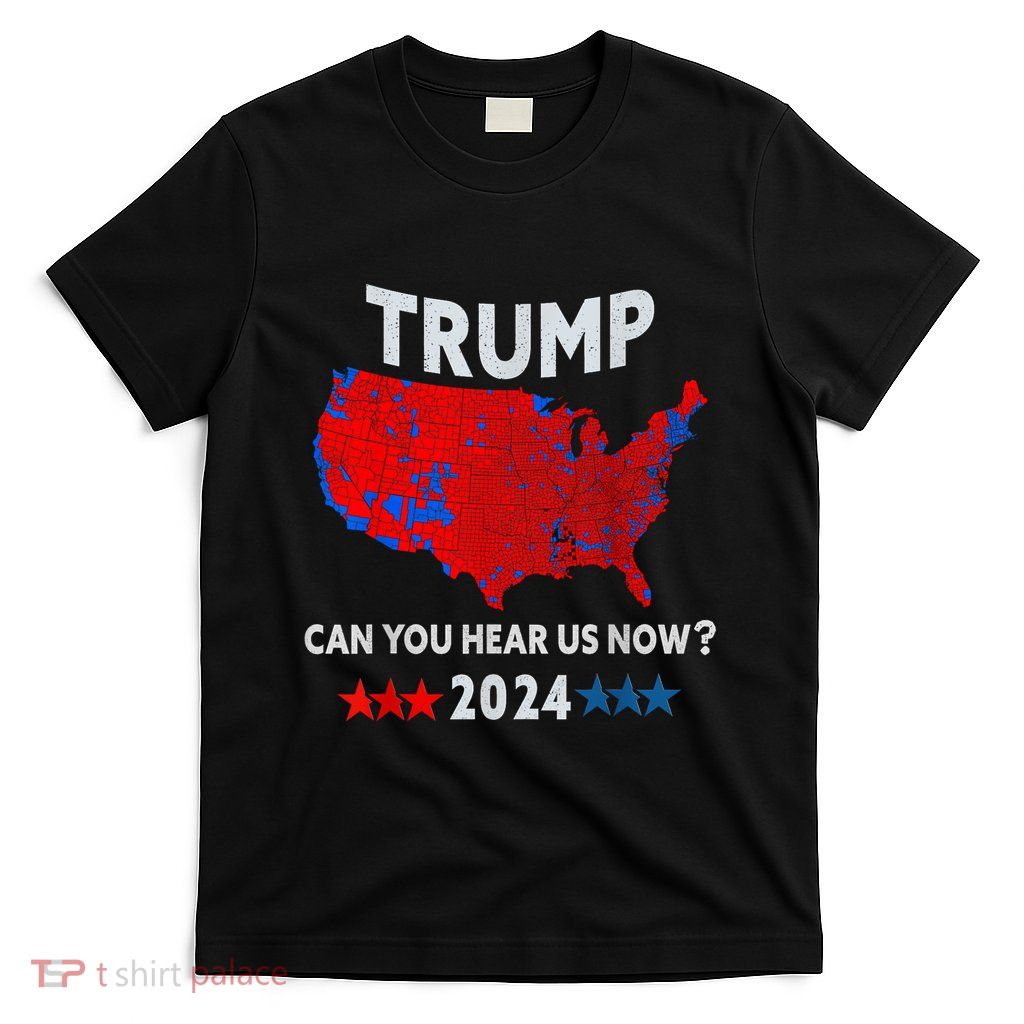 Patriotic Red And Blue Map Usa County Election Map T-Shirt