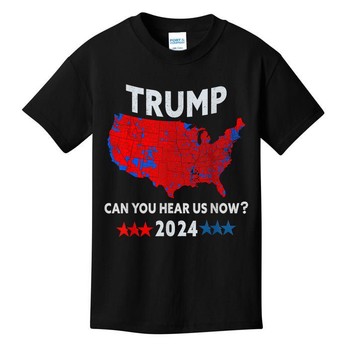 Patriotic Red And Blue Map Usa County Election Map Kids T-Shirt