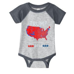 Patriotic Red And Blue Map Usa County Election Map Infant Baby Jersey Bodysuit