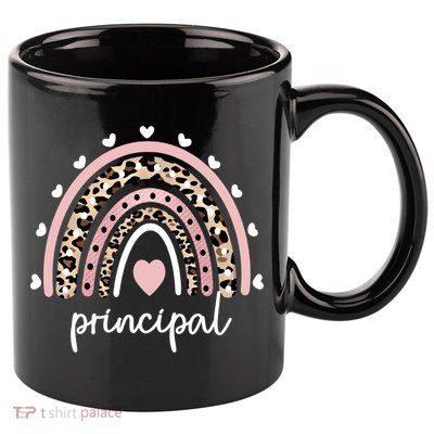 Principal Rainbow Appreciation School Principal Gift 11oz C Handle Ceramic Mug