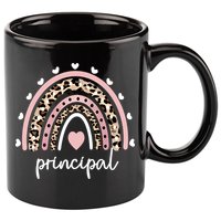 Principal Rainbow Appreciation School Principal Gift 11oz C Handle Ceramic Mug