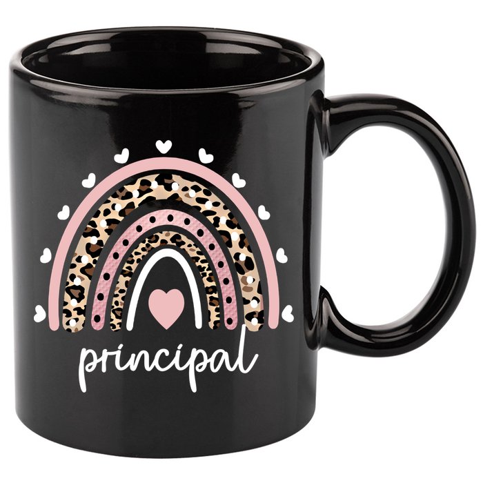 Principal Rainbow Appreciation School Principal Gift 11oz C Handle Ceramic Mug
