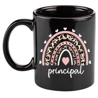 Principal Rainbow Appreciation School Principal Gift 11oz C Handle Ceramic Mug