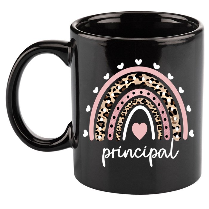 Principal Rainbow Appreciation School Principal Gift 11oz C Handle Ceramic Mug