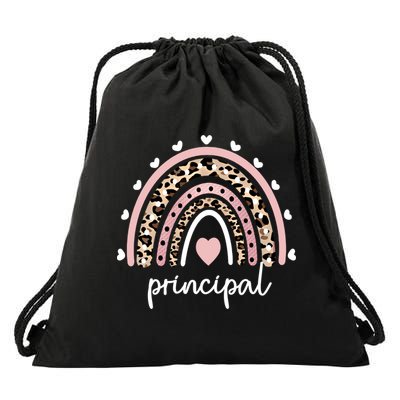 Principal Rainbow Appreciation School Principal Gift Drawstring Bag