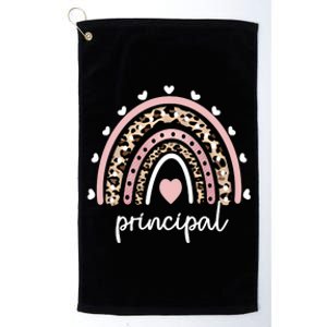 Principal Rainbow Appreciation School Principal Gift Platinum Collection Golf Towel