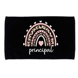 Principal Rainbow Appreciation School Principal Gift Microfiber Hand Towel